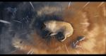  2017 black_bars canine detailed_background digital_media_(artwork) duo feral fur mammal oneminutesketch paws tan_fur wolf 