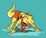  2018 anthro claws clothing digital_media_(artwork) dungeons_&amp;_dragons egyptian happy kobold looking_at_viewer male reptile scales scalie simple_background sirocco smile solo tamlin123 white_background 