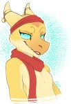  2018 anthro clothing dungeons_&amp;_dragons egyptian kobold looking_at_viewer maim male reptile scales scalie simple_background sirocco smile solo white_background 