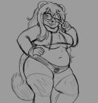 2026 absurd_res ailurid anthro belly biped breasts clothing cropped_hoodie digital_drawing_(artwork) digital_media_(artwork) eyewear female fur fur_markings gesture glasses hair hand_gesture hand_on_hip hi_res legwear long_hair looking_at_viewer mammal markings meme meme_clothing navel one_eye_closed pabord paggi_outfit panties print_clothing print_panties print_underwear red_panda ritsuko_(pabord) signature sketch slightly_chubby slightly_chubby_female solo standing thigh_highs under_boob underwear unfinished v_sign wearing_glasses