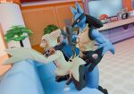  abdominal_bulge anthro budri_(youtube) duo femboy generation_4_pokemon generation_7_pokemon hi_res lucario male male/male mimikyu nintendo pokemon pokemon_(species) size_difference smutdriottfuck 