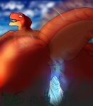 absurd_res anthro big_butt bodily_fluids building butt butt_crush butt_focus city city_crushing city_destruction destruction digital_media_(artwork) dinosaur dromaeosaurid duira_(yithianarchivist) extreme_size_difference female genitals hi_res macro macro_anthro macro_female macro_focus nude penetration prehistoric_species presenting reptile saurischian scales scalie simple_background size_difference skyscraper smile solo solo_focus spicyscaliearts tail teeth theropod vaginal vaginal_penetration velociraptor vulva