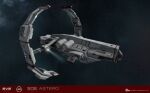  3d astero_(eve_online) carrier combat_ship_(eve_online) commentary company_logo company_name copyright_logo copyright_name dated droneboat_(eve_online) english_commentary english_text eve_online exploration_ship_(eve_online) frigate_(eve_online) gallente_federation_(eve_online) glowing grey_background highres logo maya_(medium) military_vehicle no_humans official_art outdoors pirate_faction_(eve_online) realistic science_fiction servant_sisters_of_eve space spacecraft star_(sky) starry_sky_background vehicle_focus ymir_jonsson 