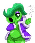 2026 belly bottomwear breasts cel_shading clothing coat colored digital_media_(artwork) echo_pea electronic_arts elemental_creature elemental_humanoid eyelashes eyeshadow female flora_fauna gesture green_body green_bottomwear green_clothing green_hair green_hotpants green_sclera green_shorts green_topwear hair hotpants humanoid jibanianguy leaf leaf_hair makeup navel not_furry peashooter_(pvz) plant plant_hair plant_humanoid plants_vs._zombies plants_vs._zombies_3 popcap_games portrait pseudo_hair purple_clothing purple_coat purple_eyeshadow purple_topwear shaded shorts signature simple_background siphon_(anatomy) slightly_chubby slightly_chubby_female slightly_chubby_humanoid solo three-quarter_portrait three-quarter_view topwear waving waving_hand white_background white_eyes