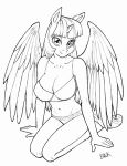  2018 bhawk bra breasts cleavage clothed clothing equine female friendship_is_magic hooves horn kneeling lingerie looking_at_viewer mammal my_little_pony panties smile solo twilight_sparkle_(mlp) underwear winged_unicorn wings 