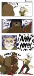 >_< 2026 5_fingers :3 absurd_res anthro beady_eyes biceps big_muscles biped black_bottomwear black_clothing black_pants bodily_fluids bottomwear brown_body brown_countershading brown_eyes brown_fur brown_hair bust_portrait canid clothed clothed_anthro clothed_male clothing colored comic countershade_face countershade_fur countershade_neck countershade_tail countershade_torso countershading cross-popping_vein crouching deltoids dialogue duo emanata empty_eyes english_text eyebrows eyes_closed fangs fingers footwear front_view full-length_portrait fully_clothed fully_clothed_anthro fully_clothed_male fur furrowed_eyebrows gesture green_bottomwear green_clothing green_footwear green_pants green_shirt green_shoes green_tank_top green_topwear hair half-length_portrait hi_res holding_object holding_rope huge_muscles inner_ear_fluff looking_at_viewer male mammal motion_lines multicolored_body multicolored_fur muscular muscular_anthro muscular_male narrowed_eyes neck_tuft one_page_comic open_mouth open_smile pants patreon patreon_logo patreon_username plantigrade portrait reverse_countershading rope sad salute shirt shoes side_view simple_background sitting smile smirk snout standing sweatdrop_(iconography) tail talking_to_another tan_body tan_countershading tan_fur tan_inner_ear tan_inner_ear_fluff tank_top tears teeth text than-wa_(wolfblack43) thick_eyebrows thick_neck topwear trapezius tuft two_tone_body two_tone_fur vein veiny_muscles white_background white_sclera wolfblack43 yellow_eyes