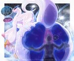 anal anthro anus biped blue_body blush breasts butt deep_rimming dialogue duo female generation_2_pokemon hi_res human human_on_anthro interspecies larger_female legendary_pokemon lugia mammal multicolored_body nintendo oral pokemon pokemon_(species) rimming sex size_difference smaller_human speech_bubble tail text thescarletdragon1 white_body