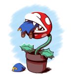  ambiguous_gender cape clothing eating flora_fauna footwear geno hat headgear humanoid mario_bros nintendo not_furry open_mouth piranha_plant plant potted_plant puppet samandfuzzy sharp_teeth shoes super_mario_rpg teeth video_games vore 