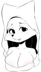  big_breasts breasts canine cleavage clothed clothing disney eyelashes female fox hearlesssoul maid_marian mammal robin_hood_(disney) simple_background solo white_background 