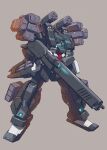  absurdres advance_of_zeta beam_cannon beam_rifle color_variation commentary_request energy_gun grey_background gundam gundam_tr-1_hazel gundam_tr-1_hazel_owsla highres hizumi_ms holding holding_weapon mecha mecha_focus missile missile_pod mobile_suit no_humans original redesign robot science_fiction solo titans_(gundam) weapon 