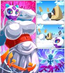  2025 ambiguous_gender big_breasts biped blue_eyes breast_growth breasts chandelure clothed clothed_female clothed_humanoid clothing comic detailed_background digital_drawing_(artwork) digital_media_(artwork) duo elemental_manipulation female female_focus female_humanoid froslass generation_3_pokemon generation_4_pokemon generation_5_pokemon growth heldron hi_res humanoid ice_manipulation japanese_description japanese_text looking_at_another looking_at_viewer nintendo outside pokemon pokemon_(species) pupils purple_body snorunt snow solo_focus text thick_thighs white_body white_breasts wide_hips winter yellow_sclera 