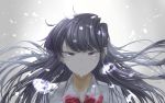  black_eyes black_hair closed_mouth crying highres komi-san_wa_komyushou_desu komi_shouko long_hair looking_at_viewer mitsugu school_uniform smile 