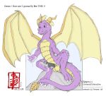 activision after_masturbation anthro balls bodily_fluids claws cum cum_on_ground cum_on_hand cum_on_leg cum_on_own_hand cum_on_own_leg cum_on_own_penis cum_on_penis cum_on_rock cum_on_self dragon english_text erection european_mythology fennec_(artist) feral flying genital_fluids genitals horn male membrane_(anatomy) membranous_wings mythological_creature mythological_scalie mythology non-mammal_balls nude penis purple_body purple_scales scales scalie solo spyro spyro_the_dragon tail text western_dragon wings yellow_wings