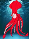  2024 8_tentacles absurd_res after_transformation animal_humanoid anthro aquatic aquatic_humanoid ariel_(disney) blue_eyes cephalopod cephalopod_humanoid coleoid decapodiform derracrave digital_drawing_(artwork) digital_media_(artwork) disney eyebrows female female_anthro firealpaca_(artwork) hi_res humanoid humanoid_face humanoid_to_anthro lipstick makeup mantle_(mollusk) mixed_media mollusk mollusk_humanoid multi_tentacle photo_background photography_(artwork) red_body red_eyebrows red_lipstick red_skin red_tentacles solo species_transformation squid squid_humanoid suction_cup_(anatomy) tentacles the_little_mermaid_(1989) transformation underwater water 