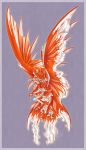  2015 ambiguous_gender anthro aquatic_dragon arsauron digital_media_(artwork) dragon membranous_wings orange_scales scales simple_background wings 