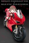  absurdres boots commentary_request ducati flick_(sal23) ground_vehicle highres idolmaster idolmaster_cinderella_girls motor_vehicle motorcycle sakuma_mayu thigh_boots thighhighs 