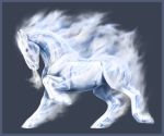  2016 arsauron digital_media_(artwork) equine feral grey_background hooves horse mammal simple_background solo standing 