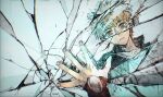  archer_(fate) black_jacket breaking broken broken_glass broken_mirror crack dark-skinned_male dark_skin different_reflection emiya_shirou fate/stay_night fate_(series) glass glass_shards hand_on_mirror highres jacket long_sleeves looking_at_mirror mirror non-web_source open_clothes open_jacket orange_hair reflection reflection_focus shards shirt sksk_sn09 source_request white_jacket white_shirt 
