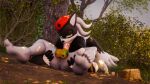 1:1 3d_(artwork) 69_position absurd_res ace_(mrfrenchyjackal) adam_(juicyducksfm) anthro anus balls bandage bandaged_arm bandaged_leg basket beret big_balls big_penis black_body black_fur blender_(artwork) bodily_fluids bodypaint canid canine canis clothing container cum cum_in_mouth cum_inside cum_on_penis digital_media_(artwork) duo easter easter_balls easter_egg fan_character fur genital_fluids genitals gloves grey_body grey_fur hair handwear hat headgear headwear hi_res holidays jackal jackal_squad juicyducksfm long_hair looking_at_viewer lying male male/male mammal mostly_nude muscular muscular_male nature nature_background on_ground oral oral_penetration outside paint paint_on_balls paint_on_body painted_balls penetration penis plant plumenjoyer sega sex shrub sonic_the_hedgehog_(series) sunny tree wet white_body white_fur wolf