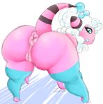  anus big_butt butt clothing female flaaffy legwear lipstick looking_back makeup nintendo pok&eacute;mon pok&eacute;mon_(species) pussy pyredaemos raised_tail rear_view stockings thick_thighs video_games 