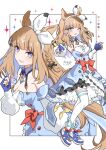  +_+ 1girl absurdres almond_eye_(the_changer)_(umamusume) almond_eye_(umamusume) amane_ito animal_ears blue_eyes blue_gloves blush bow_hairband braid braided_sidelocks breasts brown_hair checkered_collar colored_inner_hair commentary_request detached_sleeves fingerless_gloves gloves hair_ornament hairband hairclip highres horse_ears horse_girl horse_tail long_hair looking_at_viewer multicolored_hair multiple_views one_eye_closed open_mouth red_buttons shoes sidelocks smile symbol-shaped_pupils tail teeth thighhighs umamusume upper_teeth_only white_hairband white_thighhighs x-shaped_pupils 
