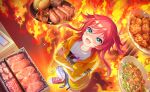  +_+ 1girl aqua_eyes autumn autumn_leaves bird black_border blue_eyes boned_meat border bread breath_weapon breathing_fire burger burning burnt_clothes butter campfire candle candlelight candlestand carrot cheese chicken_(food) chopsticks commentary_request cooking crossed_arms cup curry drooling dusk egg embers evening explosion fang fiery_hair fiery_wings fire fireplace fireworks firing fish flame-tipped_tail flaming_sword flaming_weapon food food_focus food_stand fork french_fries fried_egg from_above fruit frying_pan game_asset ginkgo_leaf goldfish gradient_sky grill heart highres holding holding_chopsticks holding_food holding_fork holding_pizza holding_plate honey hot_dog hungry jacket ketchup knife lantern lava leaf letterboxed lettuce long_hair long_sleeves looking_up marshmallow meat mountainous_horizon muzzle_flash non-web_source noodles official_art omelet omurice onion open_clothes open_jacket open_mouth orange_(fruit) orange_background orange_sky orange_slice orange_theme outside_border pancake paper_lantern pasta phoenix pie pillarboxed pizza pizza_slice plate pyrokinesis ramen red_hair red_sky sausage self-datamine shirt shoes shrimp shrimp_tempura skewer skin_fang sky sneakers solo soup spaghetti sparkler sparkling_eyes sparks spatula standing steak stove sunset sweet_potato sword sword_of_hisou symbol-shaped_pupils syrup tail tamagoyaki tempura tent tomato tongs torch transparent_background tray twilight two_side_up v-shaped_eyebrows virtual_youtuber volcano wang_xue weapon white_shirt wings world_dai_star yellow_jacket 
