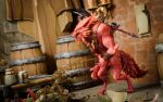 16:10 3d_(artwork) absurd_res anthro anthro_on_anthro armor aroused axe barbarian blender_(artwork) blender_cycles_(artwork) bodily_fluids canid canine digital_media_(artwork) dragon duo ear_piercing epic_games floor foirgairwolf fortnite genital_fluids genitals green_body green_skin hi_res howlark_(foirgairwolf) hybrid_(fortnite) male male/male mammal mythological_canine mythological_creature mythological_scalie mythology peeing piercing public red_body red_skin scalie stone_floor tribal urine warehouse watersports weapon werecanid werecanine werecreature werewolf widescreen wood