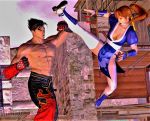  crossover dead_or_alive kasumi_(doa) kazama_jin tekken 