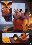 absurd_res anal anal_penetration anus avian balls beak big_butt bird blush bodily_fluids butt butt_lick cabin calvin_(skelloinn1) comic corvid cuddling duo english_text fireplace from_front_position genitals gryphon hi_res hug inside licking magpie_(corvid) male male/male male_penetrated male_penetrating male_penetrating_male mating_press motion_lines mythological_avian mythological_creature mythology naughty_borzoi nude oscine passerine penetration penile penile_penetration penis_in_ass sex sweat sweatdrop tail tail_tuft text tongue tongue_out tuft yellow_beakeyes_closed