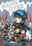 absurd_res ahegao ambiguous_gender anthro bandai_namco belly belly_burst belly_inflation belly_pop big_belly bursting colon english_text festi3334 game_over gameplay_mechanics gore group guts hi_res inflation klonoa_(series) lagomorph leporid looking_pleasured magic male mammal moan organs popping rabbit ring solo text
