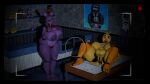 16:9 2026 3_toes 3d_(artwork) 5_fingers animatronic anthro anus apron areola avian beak big_areola big_breasts big_nipples bird bonnie_(fnaf) bow_tie breasts brown_areola brown_nipples camera_view chica_(fnaf) chicken clothing crossgender decoration desk digital_media_(artwork) duo feet female fingers five_nights_at_freddy's furniture galliform genitals hi_res huge_breasts lagomorph leporid long_ears looking_at_viewer machine mammal mtf_crossgender nipples orange_legs phasianid pink_eyes plushie poster puffy_anus purple_areola purple_body purple_eyes purple_nipples rabbit robot scottgames shelf source_filmmaker_(artwork) spread_legs spreading table thevestige thick_thighs toes vulva widescreen yellow_body