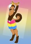 2026 4_toes 5_fingers ajna anthro areola armpit_hair arms_above_head arms_bent barefoot barely_visible_pawpads bedroom_eyes biped black_claws black_nose blue_background blue_clothing blue_swimming_trunks blue_swimwear body_hair brown_body brown_countershading brown_feet brown_fur brown_markings brown_tail canid canine canis casual_exposure claws clothed clothed_anthro clothed_female clothing colored_edge_swimsuit countershade_face countershade_fur countershade_neck countershade_tail countershade_torso countershading crossdressing crossdressing_female curled_tail cute_fangs digital_media_(artwork) digitigrade dipstick_ears domestic_dog drawstring drawstring_clothing drawstring_swimming_trunks drawstring_swimwear ear_markings english_description eyebrow_piercing eyebrows facial_piercing fangs feet female female_anthro fingers flat_chested full-length_portrait fur gloves_(marking) gradient_background grey_background grin grinning_at_viewer hair hair_over_eye hands_above_head hi_res humanoid_hands husky iris leg_markings lgbt_pride looking_at_viewer male_swimwear_challenge mammal markings monotone_hair multicolored_body multicolored_clothing multicolored_ears multicolored_fur multicolored_swimming_trunks multicolored_swimwear multicolored_tail narrowed_eyes navel nipples nordic_sled_dog one_eye_obstructed one_fang orange_areola orange_ears orange_eyes orange_nipples orange_pawpads orange_piercing orange_pupils outline pansexual pansexual_pride_clothing pansexual_pride_colors pawpads piercing pink_background pink_clothing pink_swimming_trunks pink_swimwear pinup portrait pose pride_color_background pride_colors pubes pubes_exposed pubic_fuzz pupils raised_arms reverse_countershading seductive short_hair simple_background slim slim_anthro slim_female smile smiling_at_viewer snout socks_(marking) spitz straight_legs swimming_trunks swimwear tail tan_body tan_countershading tan_fur tan_hands tan_inner_ear tan_markings tan_tail teeth toe_claws toes tomboy topless topless_anthro topless_female two_tone_tail white_armpit_hair white_body_hair white_clothing white_ear_tips white_eyebrows white_hair white_markings white_outline white_pubes white_sclera white_swimming_trunks white_swimwear yellow_background yellow_clothing yellow_ears yellow_swimming_trunks yellow_swimwear