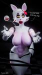 2026 2_heads 3d_(artwork) 9:16 abs animatronic anthro artist_name black_eyelids bodily_fluids breasts canid canine checkered checkered_floor claws clitoris dialogue digital_media_(artwork) english_text eyelashes featureless_breasts female five_nights_at_freddy's five_nights_at_freddy's_2 fox front_view genital_fluids genitals glistening glistening_body glowing glowing_eyes hair head_bow hi_res imminent_kiss inside lips machine mammal mangle_(fnaf) multi_head pink_body reaching_towards_viewer red_lips robot robot_anthro scottgames short_hair solo tail talking_to_viewer text thick_thighs type_09 vaginal_fluids vaginal_fluids_on_leg vulva white_body white_hair wide_hips yellow_eyes