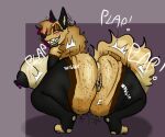 6:5 amittyzinha(freakyydfoxer) anthro anus canid canine dracofox female fox freakyydfoxer hyper mammal musky_butt puffy_anus solo twerking