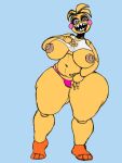 3:4 anthro avian big_breasts big_butt big_nipples bird breasts butt camel_toe chicken colored elangelote female five_nights_at_freddy's five_nights_at_freddy's_2 galliform lovetaste_chica machine nipples phasianid robot scottgames smile solo thick_thighs toy_chica_(fnaf)