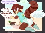  accident cub diaper feces kircai male mammal red_panda scat soiling solo unseen_character young 