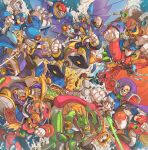  6+boys android arm_cannon armored_armadillo_(mega_man) bald battle bird_boy boomer_kuwanger_(mega_man) chill_penguin_(mega_man) clenched_hand clenched_teeth commentary debris dust edwin_huang energy_sword english_commentary everyone explosion fangs flame_mammoth_(mega_man) furry furry_male helmet highres holding holding_sword holding_weapon launch_octopus_(mega_man) long_tongue mega_man_(series) mega_man_x1 mega_man_x_(series) met_(mega_man) monkey_boy multiple_boys octopus_boy official_art reptile_boy robot sharp_teeth sigma_(mega_man) spark_mandrill_(mega_man) spiky_(mega_man) sting_chameleon_(mega_man) storm_eagle_(mega_man) sword teeth tongue very_long_tongue vile_(mega_man) weapon wings x_(mega_man) zero_(mega_man) 
