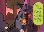 ambiguous_gender bodily_fluids breath curling_toes domestic_cat dominant drool_on_feet drooling duo english_text fan_character feet felid feline felis feral foot_fetish foot_focus foot_on_face foot_sniffing forced forced_sniffing freckledcoat hi_res hindpaw mammal musk musky_feet nose_to_foot panting pawpads paws pinned profanity restrained restraints saliva saliva_string shaking smelly smelly_feet sniffing stink_fumes stink_lines sweat text toes warriors_(book_series)