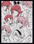  2boys 5girls amagase_touma amami_haruka commentary_request crossover hidaka_ai highres idolmaster idolmaster_(classic) idolmaster_2 idolmaster_million_live! idolmaster_side-m idolmaster_starlit_season idolmaster_va-liv in-franchise_crossover kasuga_mirai knknkp multiple_boys multiple_girls okuzora_kohaku tendo_teru tomori_manaka 