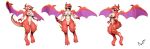 3d_(artwork) anthro breasts brunhilda_(dragalia_lost) claws cygames digital_media_(artwork) dragalia_lost dragon female guayabajava hi_res nintendo nude red_scales scales scalie sculpture simple_background solo spikes teeth thick_thighs video_games white_background wings 