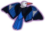  amber_eyes ambiguous_gender avian bird blue_feathers brown_feathers cyan_feathers feathered_wings feathers feral grey-headed_kingfisher kingfisher multicolored_feathers pink_beak solo tail_feathers vulkalu white_feathers wings 