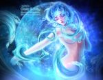  ami_mizuno bishoujo_senshi_sailor_moon blue_hair breasts censored hand_on_breasts henshin hips magic magical_girl mizuno_ami ocean planet sailor_mercury sailor_moon sexy short_hair transformation water 