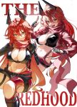  1girl absurdres belt between_breasts black_belt black_gloves black_jacket black_pants bouncing_breasts breasts character_name cleavage closed_mouth clothing_cutout commentary cropped_jacket crotch_plate fang fingerless_gloves gloves goddess_of_victory:_nikke hair_between_eyes hair_flaps hair_intakes hand_up highres hip_vent horns jacket large_breasts leather leather_jacket leather_pants leg_cutout long_hair long_sleeves looking_at_viewer m_oroart mechanical_horns navel open_clothes open_jacket open_mouth pants red_hair red_hood_(nikke) red_jacket red_scarf scarf sidelocks simple_background sitting smile stomach strap_between_breasts suspenders teeth unaligned_breasts unzipped very_long_hair white_background yellow_eyes zipper 