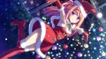  1girl armpits boots bow bowtie breasts capelet christmas_tree cleavage closed_mouth dress dutch_angle elbow_gloves foot_up_heel_up fur-trimmed_boots fur-trimmed_capelet fur-trimmed_dress fur-trimmed_gloves fur-trimmed_headwear fur_trim fuyuichi_monme game_asset gloves grass green_bow green_bowtie hair_ornament hair_ribbon hairclip hanamaru_mari hat knee_boots long_hair looking_at_viewer medium_breasts night non-web_source off-shoulder_dress off_shoulder official_art one_side_up outstretched_arms pink_hair purple_eyes red_boots red_capelet red_dress red_gloves red_hat ren'ai_x_royale ribbon santa_costume santa_dress self-datamine solo spread_arms standing standing_on_one_leg 