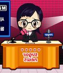  adult announcer fake_ritsuko microphone scarf tagme 