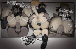 absurd_res all_fours anal anal_penetration anthro anus balls bodily_fluids butt butt_grab canid canine canis chastity_cage chastity_device degradation dialogue domestic_dog duo english_text eyewear fur genital_fluids genitals glasses hand_on_butt hi_res homophobic_slur humanoid_genitalia humanoid_penis male male/male male_penetrated male_penetrating male_penetrating_male mammal nerd opaque_glasses penetration penile penile_penetration penis penis_in_ass precum sex spread_butt spreading stand_and_carry_position standing standing_sex stopych tail tan_body tan_fur text tongue tongue_out