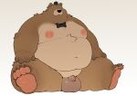 4_fingers 4_toes absurd_res alternate_species anthro areola balls bear belly belly_tuft big_areola big_balls big_balls_small_penis big_belly big_moobs black_bow_tie black_clothing black_hat black_headwear black_nose bow_tie brown_balls brown_body brown_ears brown_fur brown_inner_ear brown_penis brown_skin closed_smile clothing colored darkened_balls darkened_genitalia darkened_penis digital_drawing_(artwork) digital_media_(artwork) disproportionate_genitalia feet fingers five_nights_at_freddy's flaccid freddy_(fnaf) full-length_portrait fur furrification genitals glistening glistening_areola glistening_balls glistening_genitalia glistening_nipples glistening_pawpads glistening_penis half-closed_eyes hand_on_leg hand_on_own_leg hat head_tuft headgear headwear hi_res huge_balls huge_belly huge_moobs male mammal moobs mostly_nude mouth_closed narrowed_eyes navel neck_tuft nipples overweight overweight_anthro overweight_male pawpads penis pink_areola pink_nipples pink_pawpads portrait puffy_areola puffy_nipples quanjiang satisfied_look scottgames shaded simple_background sitting sitting_on_ground small_eyes small_penis smile solo tan_body tan_fur tan_skin thick_thighs toes tuft ursine whisker_spots white_background