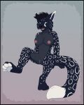 4:5 absurd_res anthro big_breasts black_hair blue_eyes breasts dark_body dark_fur felid feline female female_anthro fur genitals gothicsiamese hair hi_res mammal markings nipples nude pantherine pawpads paws raised_paw snow_leopard vulva white_markings