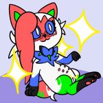 1:1 2024 6_nipples black_body black_fur black_ribbon black_tail blue_body blue_fur blue_ribbon blue_sclera blush blush_lines eyelashes eyewear feral fur generation_9_pokemon genitals glasses green_body green_fur green_inner_ear green_tail hair hi_res humanoid_genitalia humanoid_genitalia_on_feral humanoid_vulva humanoid_vulva_on_feral multi_nipple nintendo nipples pawpads pink_body pink_ears pink_eyewear pink_fur pink_glasses pink_hair pink_nipples pink_pawpads pink_tail pokecember pokecember_2024 pokemon pokemon_(species) shiny_pokemon sprigatito sylvie_(trooper3) tail trooper3 two_tone_ribbon vulva white_body white_eyes white_fur white_tail