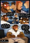 absurd_res age_difference anthro arm_hair aroused aroused_by_another aroused_face aroused_male aroused_smile backpack balls_outline barazoku beard bedroom_eyes belly biceps big_belly big_bulge big_muscles big_pecs black_clothing black_shirt black_topwear blue_bottomwear blue_clothing blue_pants blush blushing_profusely bodily_fluids body_hair bottomwear bovid bovine breath brown_beard brown_body brown_bottomwear brown_clothing brown_facial_hair brown_fur brown_hair brown_pants brown_sideburns brown_skin bulge butt caprine cattle chair classroom classroom_desk clothing comic computer desk desktop desktop_computer detailed_bulge dialogue duo electronics english_text erection erection_under_clothing erection_under_pants eyewear facial_hair fist flirting flirting_look french_kissing frown frowney_face fur furniture furrowed_eyebrows genital_outline glasses goat hair hand_on_chin hi_res horn kiss_on_lips kissing larger_anthro larger_male looking_pleasured louslewds male male/male mammal manly mature_anthro mature_male musclegut muscular muscular_anthro muscular_arms muscular_male muscular_thighs narrowed_eyes older_anthro older_male on_chair pants pecs penis_outline rear_view saliva saliva_string school secretly_loves_it seduced seductive shirt short_tail sideburns sitting sitting_on_chair size_difference slim slim_anthro slim_male smaller_anthro smaller_male speech_bubble spread_legs spreading standing student table tail teacher teacher_and_student teacher_clothing tenting text thick_arms thick_thighs topwear unprofessional_behavior wearing_glasses white_clothing white_shirt white_topwear x-ray_view younger_anthro younger_male